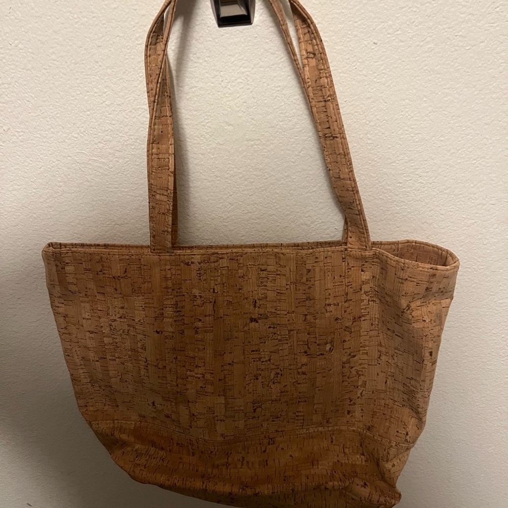 Elegant  boho cork Tan Tote Bag